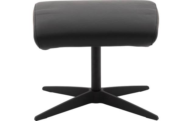 Goossens voetenbank avec zwart leer - 8196119-01