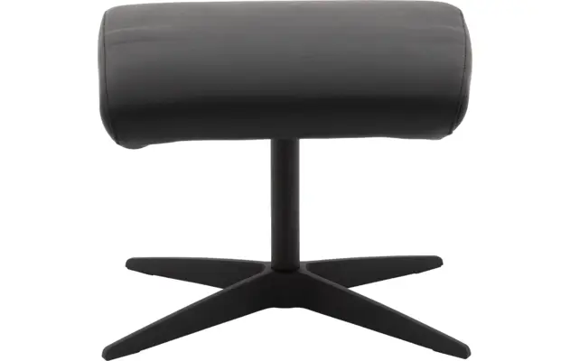 Goossens voetenbank avec zwart leer - 8196119-01