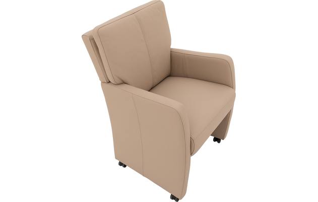Goossens eetkamerstoel leen wit leer - 8196141-04