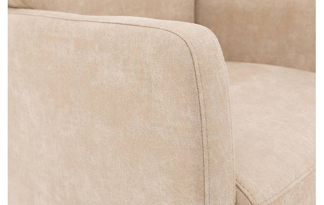 Goossens eetkamerstoel leen beige micro leer - 8196143-06