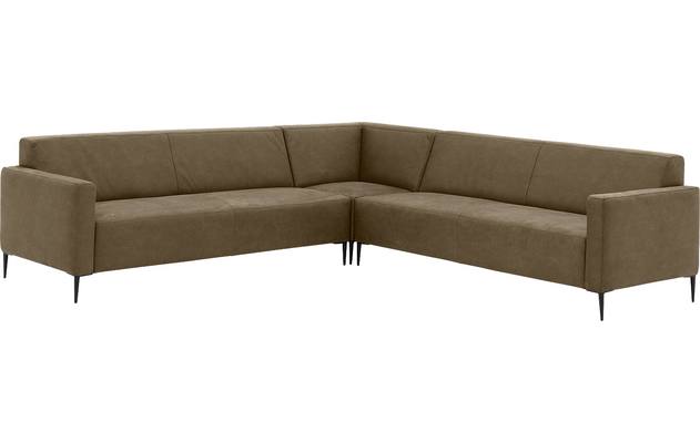 Goossens hoeksalon key west groen micro leer - 8196254-393-02
