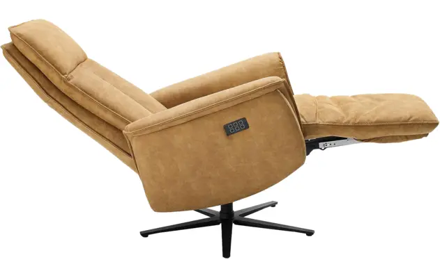 Goossens relaxstoel odyssey bruin micro leer - 8196279-04