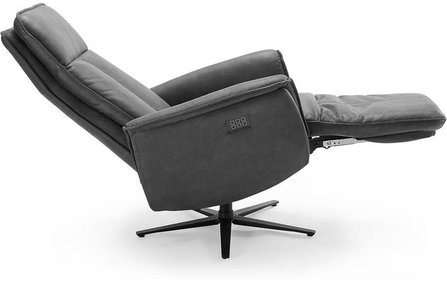 Goossens relaxstoel odyssey grijs micro leer - 8196279-12