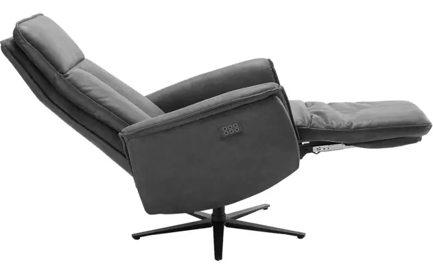 Goossens relaxstoel odyssey grijs micro leer - 8196279-12