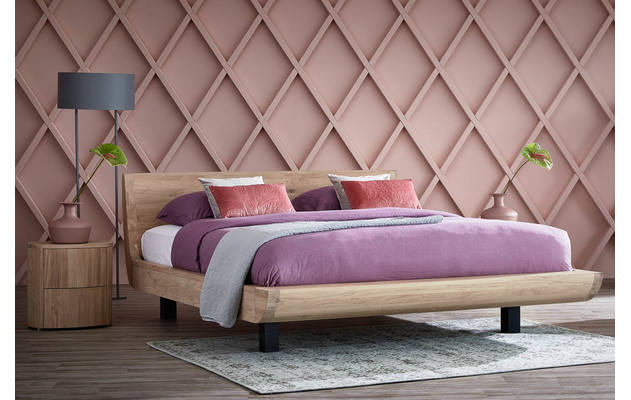 Goossens excellent bedframe denzo onbewerkt eiken - 8196842-01