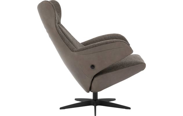 Goossens excellent relaxstoel avec grijs leer - 8200440-07