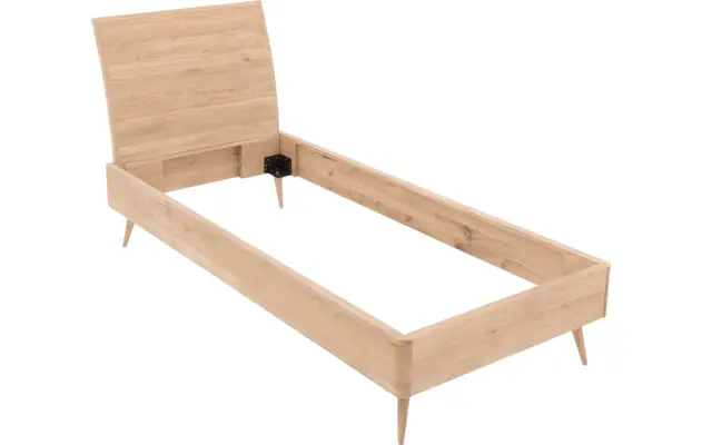 Goossens excellent bedframe dodge onbewerkt eiken - 8201301-06