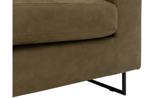 Goossens excellent zitbank jovani groen micro leer - 8201321-5
