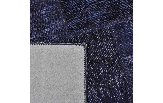Goossens eco tapijt lancet blauw wol - 8201377-01