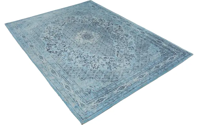 Goossens basic tapijt canto blauw katoen - 8201551-02