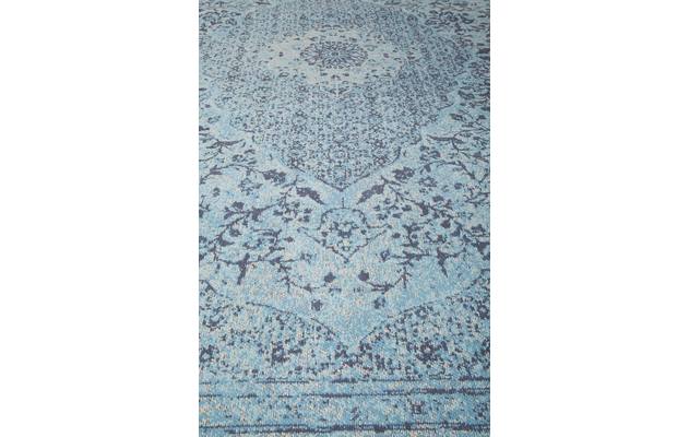 Goossens basic tapijt canto blauw katoen - 8201551-03
