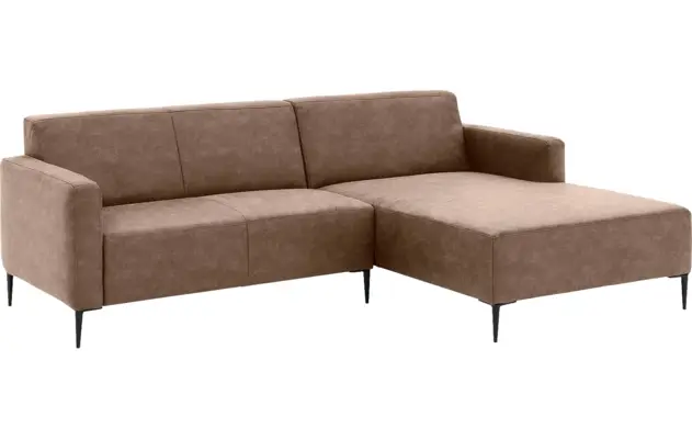 Goossens loungebank key west grijs micro leer - 8201624-394-02