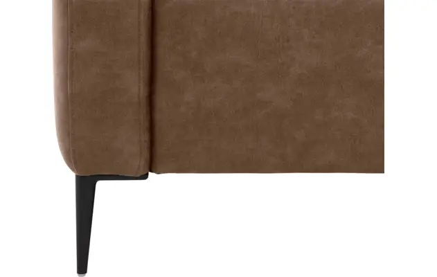 Goossens loungebank key west grijs micro leer - 8201624-394-06