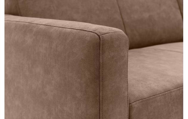 Goossens loungebank key west grijs micro leer - 8201624-394-07