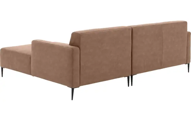 Goossens loungebank key west bruin micro leer - 8201624-395-03