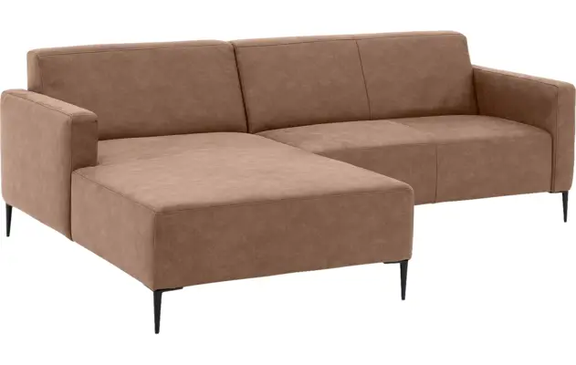 Goossens loungebank key west bruin micro leer - 8201624-395-gespiegeld-04