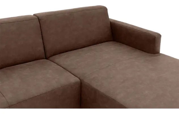 Goossens loungebank key west bruin micro leer - 8201624-396-05