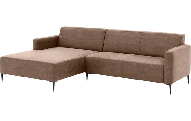 Goossens loungebank key west bruin micro leer - 8201999-394-gespiegeld-02