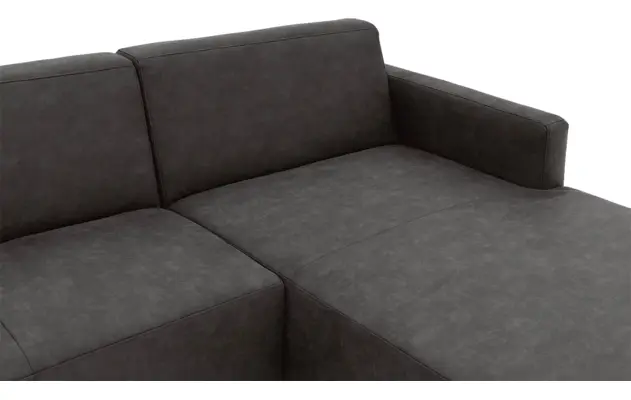 Goossens loungebank key west grijs micro leer - 8201999-400-05