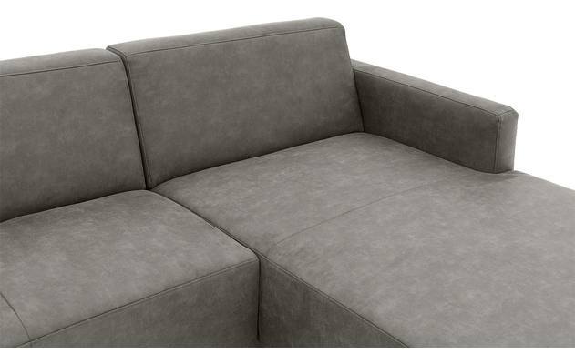 Goossens loungebank key west grijs micro leer - 8201999-402-05