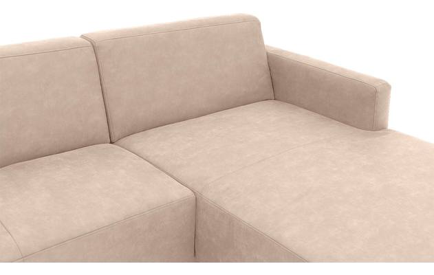 Goossens loungebank key west beige micro leer - 8201999-403-05