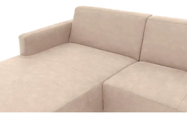 Goossens loungebank key west beige micro leer - 8201999-403-gespiegeld-05