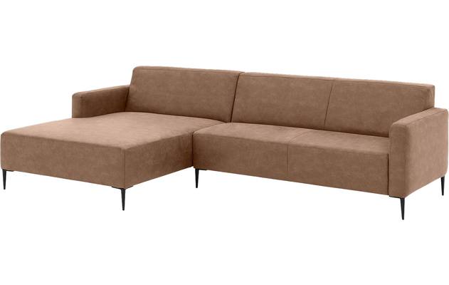 Goossens loungebank key west bruin micro leer - 8202000-395-gespiegeld-02
