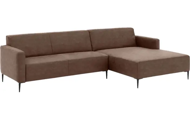 Goossens loungebank key west bruin micro leer - 8202000-396-02