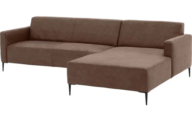 Goossens loungebank key west bruin micro leer - 8202000-396-04