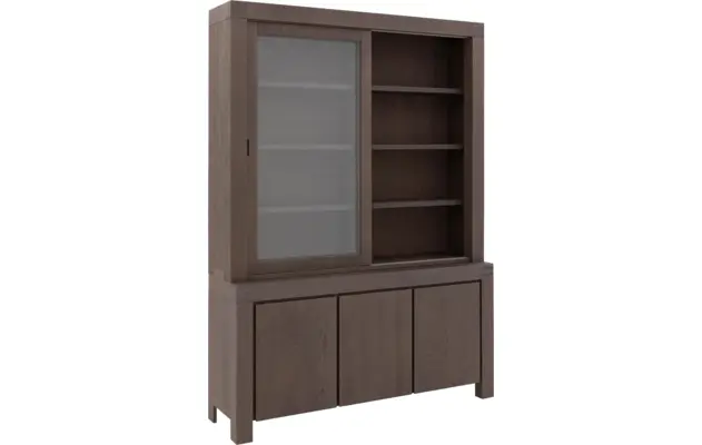 Goossens buffetkast clear donker bruin eiken - 8202051-3