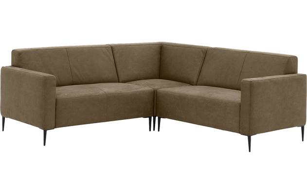 Goossens hoeksalon key west groen micro leer - 8202397-393-02