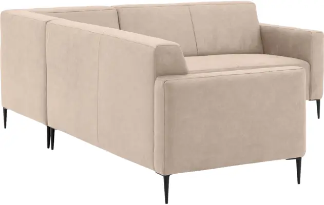 Goossens hoeksalon key west beige micro leer - 8202397-403-03