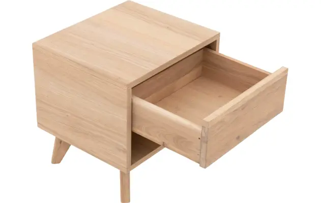 Goossens nachtkastje cosima wit eiken - 8202452-4