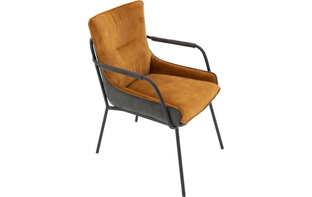 Goossens excellent eetkamerstoel matteo geel stof - 8203121-04