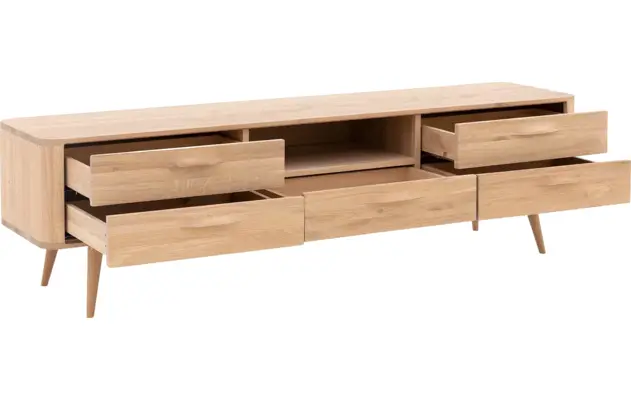 Goossens tv meubel bjarte wit eiken - 8203322-06