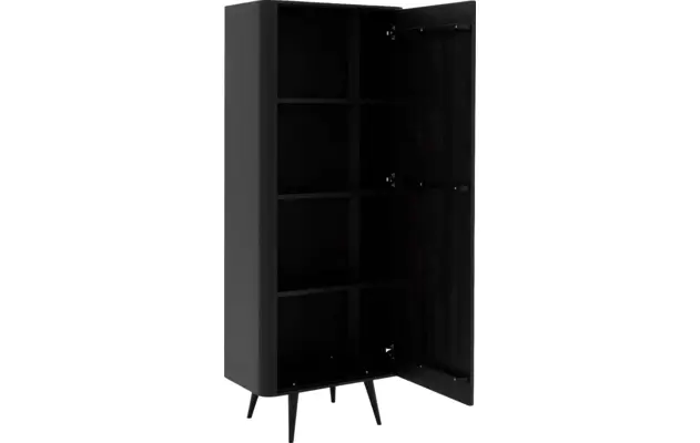 Goossens opbergkast bjarte zwart eiken - 8203431-04