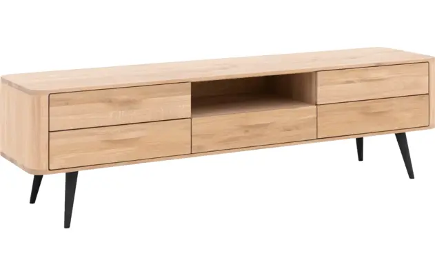 Goossens tv meubel bjarte wit eiken - 8203448-02