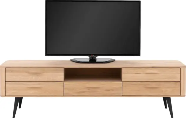 Goossens tv meubel bjarte wit eiken - 8203448-03