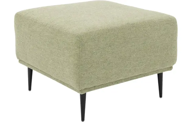 Goossens excellent voetenbank prato groen stof - 8203548-01