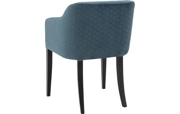 Goossens eetkamerstoel peda blauw stof - 8203558-03