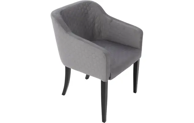 Goossens eetkamerstoel peda grijs stof - 8203559-04