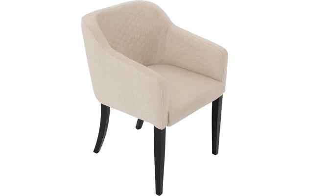 Goossens eetkamerstoel peda beige stof - 8203561-04