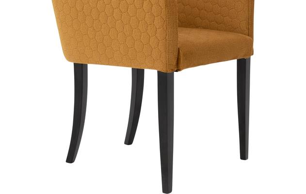 Goossens eetkamerstoel peda geel stof - 8203563-05