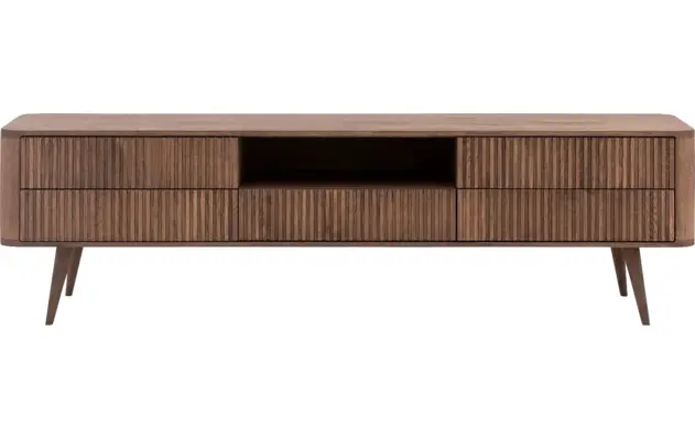 Goossens tv meubel seppe donker bruin eiken - 8203768-01