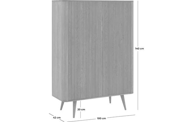Goossens opbergkast seppe zwart eiken - 8203769-goossens-seppe-opbergkast-eiken-50