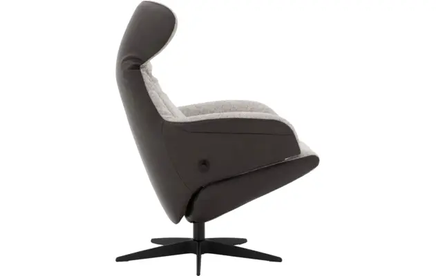 Goossens excellent relaxstoel avec zwart leer - 8204585-03