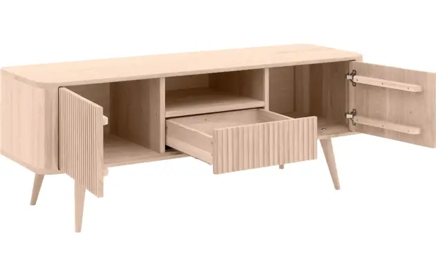 Goossens tv meubel seppe wit eiken - 8204754-06
