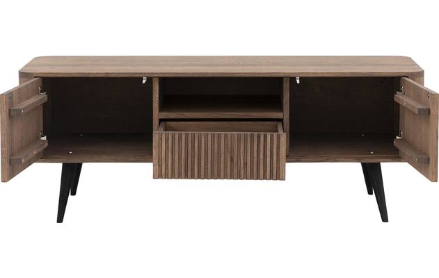 Goossens tv meubel seppe donker bruin eiken - 8204762-05