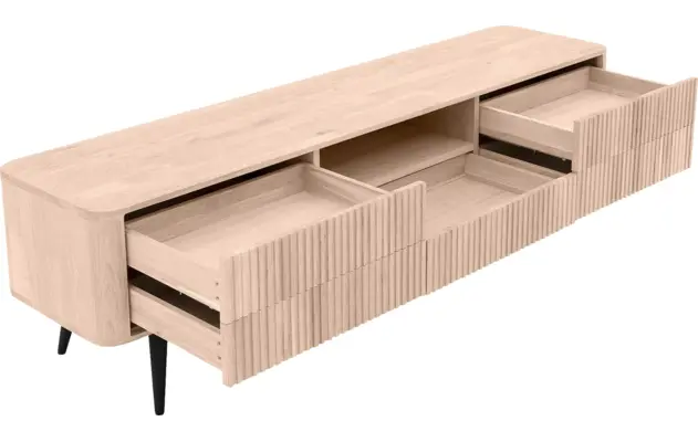 Goossens tv meubel seppe wit eiken - 8204763-07