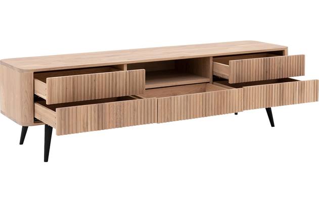 Goossens tv meubel seppe wit eiken - 8204764-06